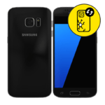 Samsung Galaxy S7 Edge Black Back Glass Replacement