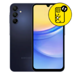 Samsung A15 5G Back Glass Replacement - Brave Black