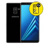 Samsung A8 Plus Back Glass Replacement - Black