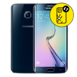 Samsung S6 Edge Back Glass Replacement - Black Sapphire
