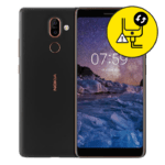 Nokia 7 Plus Black Charging Port Replacement