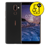 Nokia 7 Plus Black LCD Replacement