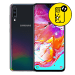 Samsung Galaxy A70 Black Back Glass Replacement