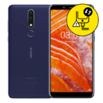 Nokia 3.1 Plus Black Charging Port Replacement