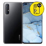 Oppo Reno 3 Pro Black Back Glass Replacement