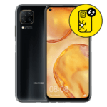 Huawei Nova 7i Black Back Glass Replacement