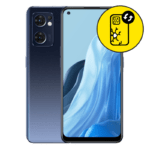 Oppo Reno 7 Black Back Glass Replacement