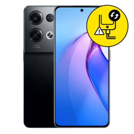 Oppo Reno 8 Pro Black Charging Port Replacement