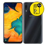 Samsung A30 Black Back Glass Replacement