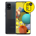 Samsung Galaxy A51 Black Back Glass Replacement